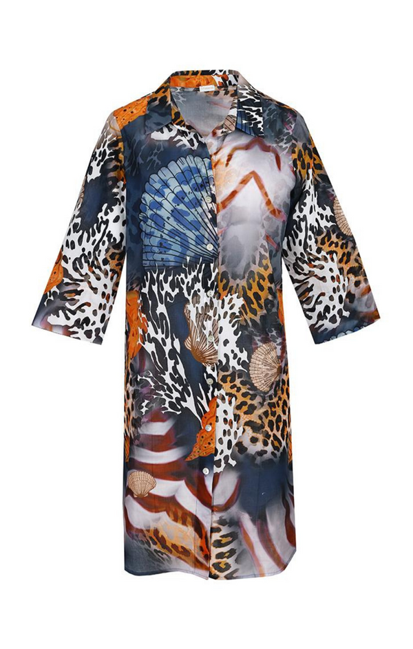 Avery Multicolor Long Kimono