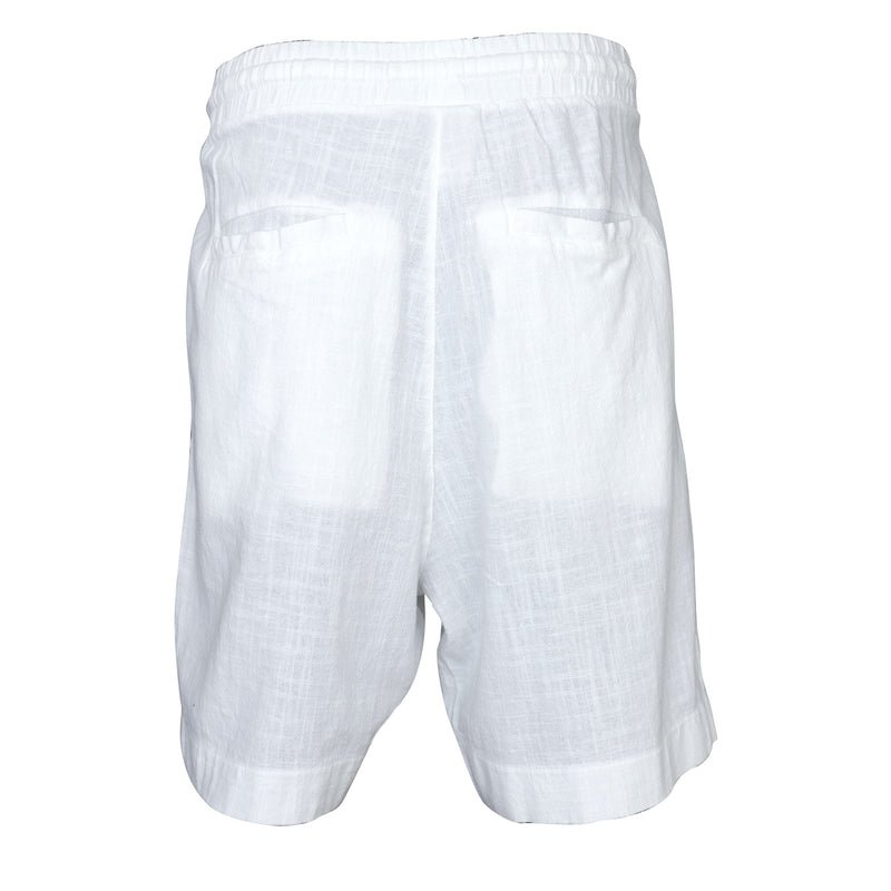 Tied Linen White Shorts