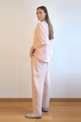 Sile Cross Stitched Blush Top