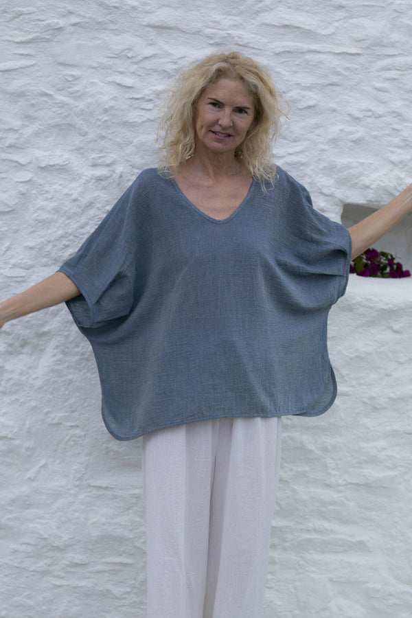 Sile Marine Blouse