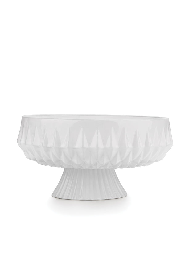 Muge  Handmade Ceramic Footed Serving Bowl