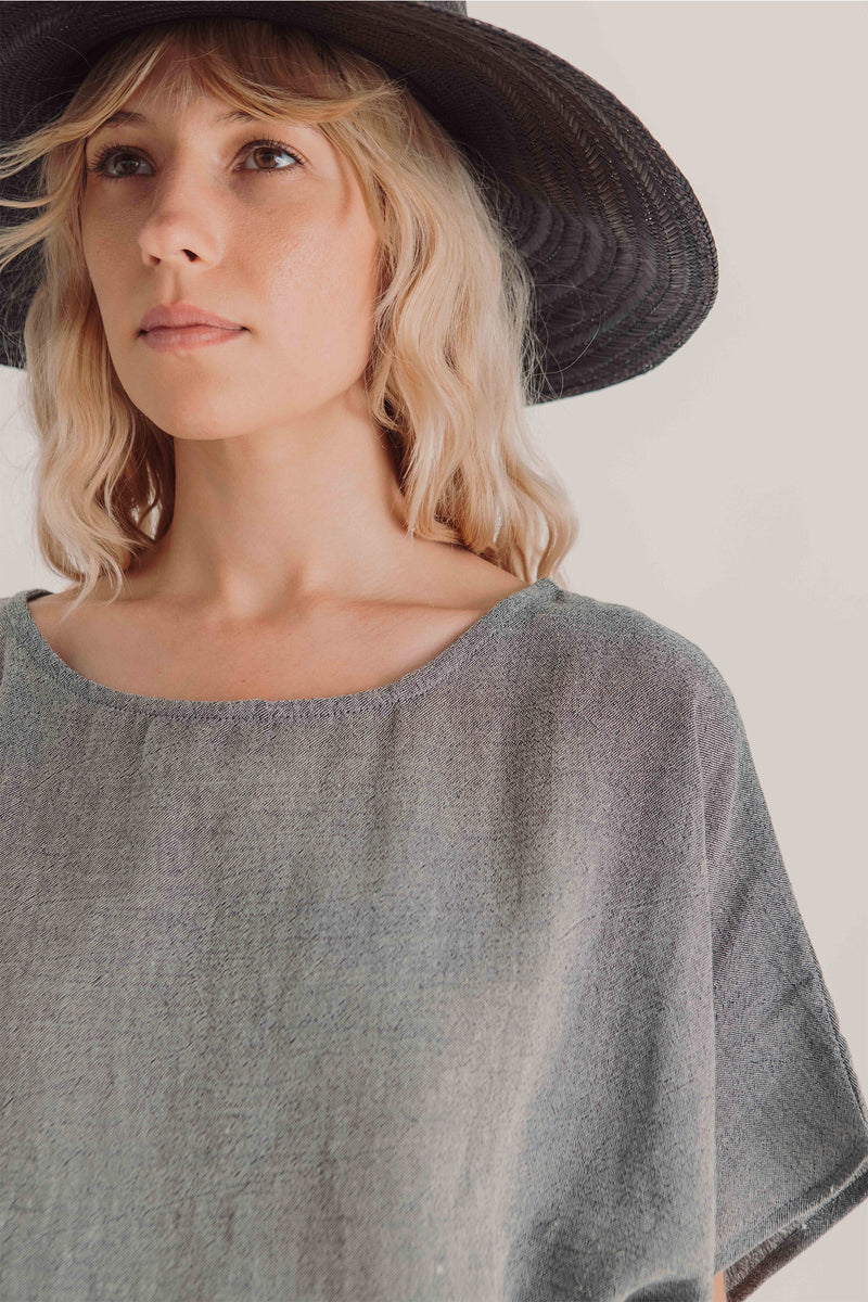 Sile Caftan Charcoal Dress