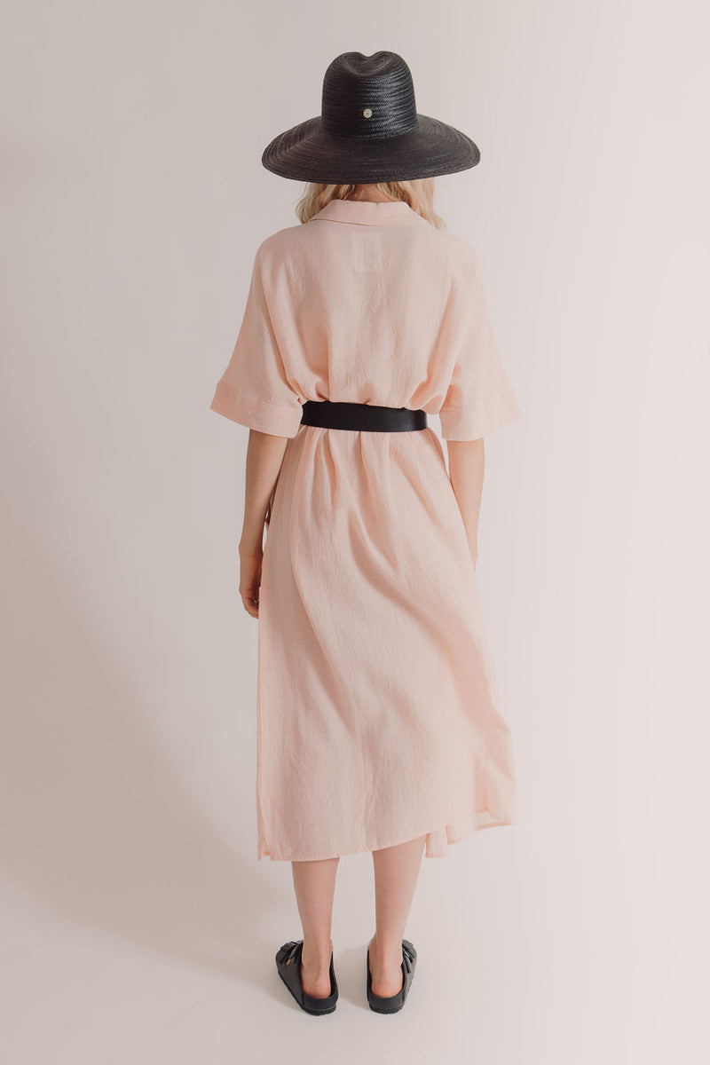 Sile Blush Shirt Dress