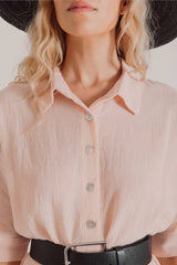 Sile Blush Shirt Dress