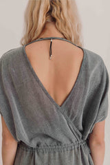 Sile Charcoal Column Dress