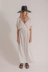 Sile Off-White Column Dress