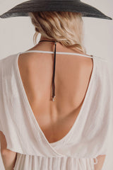 Sile Off-White Column Dress