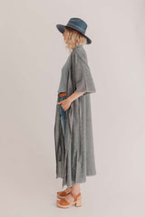 Sile Charcoal Kimono