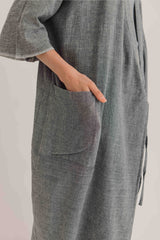 Sile Charcoal Kimono