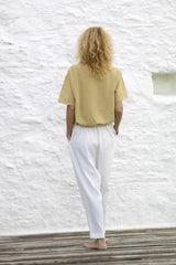 Sile Fold Over Off-White Pant