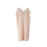 Sile V Neck Caftan Blush Dress