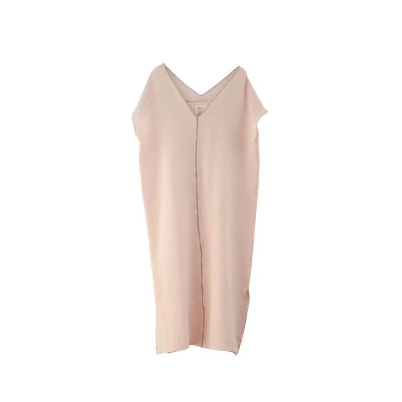 Sile V Neck Caftan Blush Dress