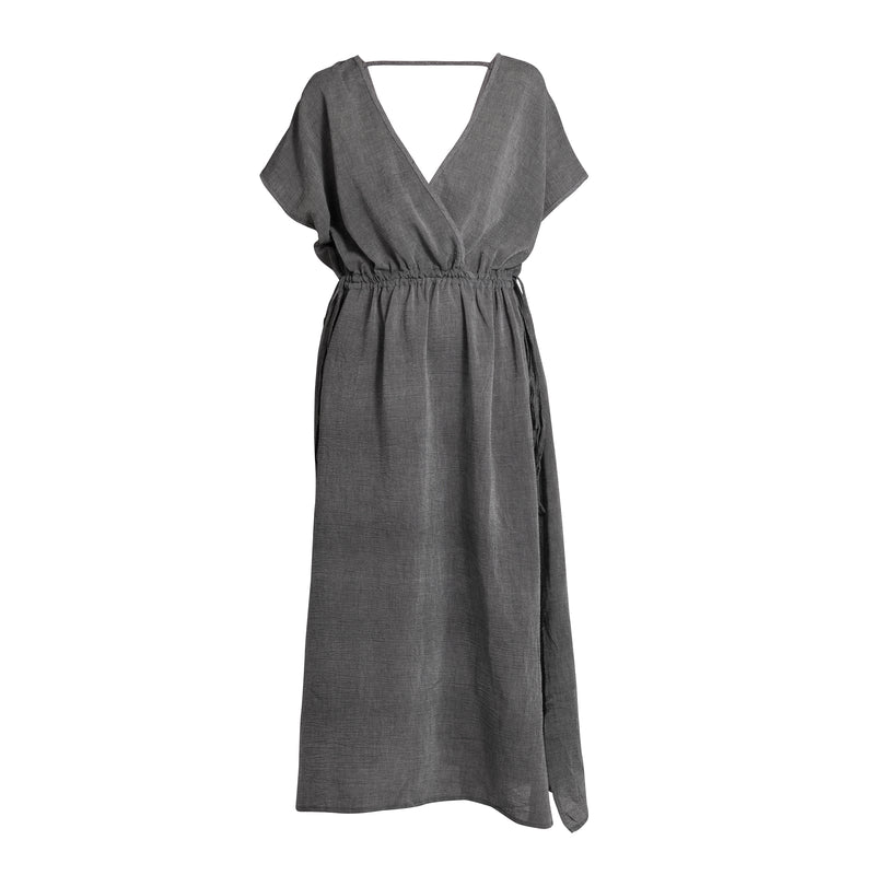 Sile Charcoal Column Dress