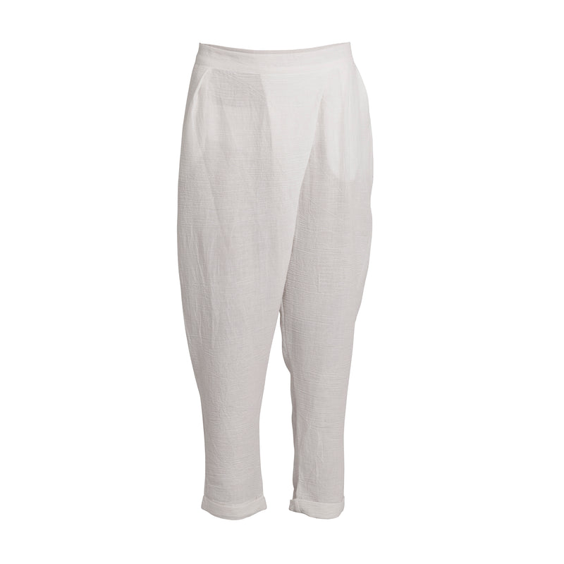 Sile Fold Over Off-White Pant