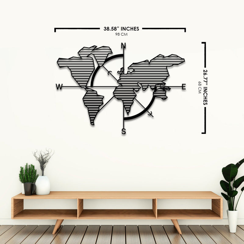Map of Life Metal Wall Art