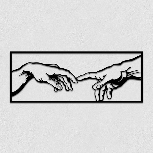 The Creation of Adam Metal Wall Art