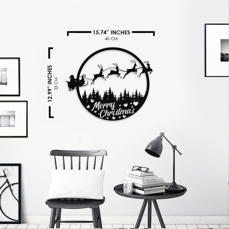 Merry Christmas Metal Wall Art