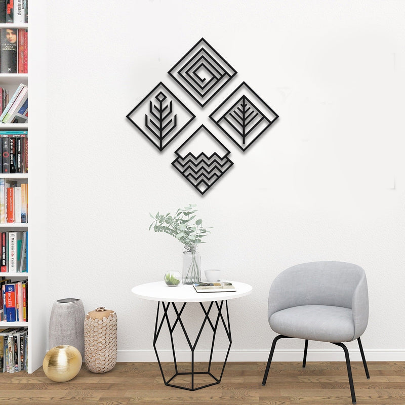 Four Elements v2 Metal Wall Art