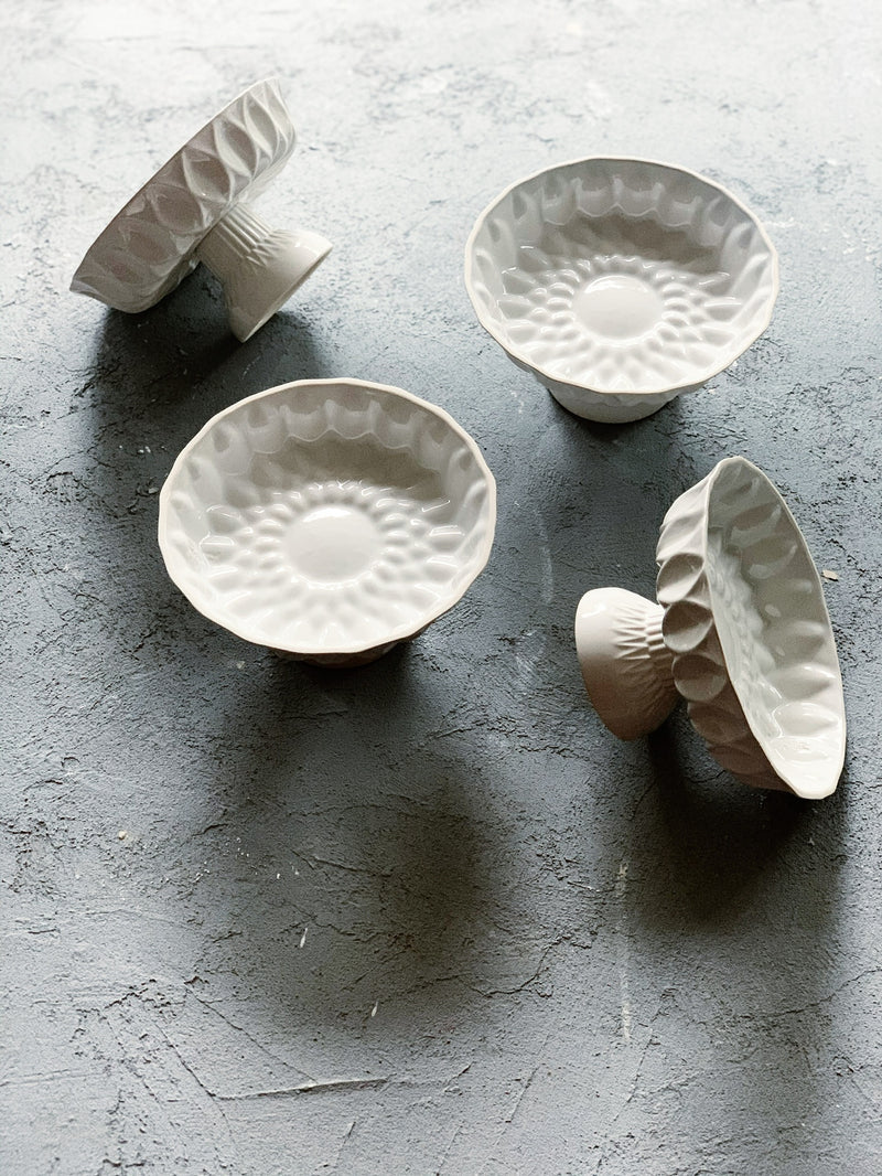 Magic Handmade Ceramic Footed Serving Bowl
